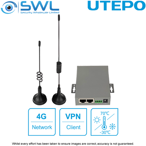 Utepo URT6102: 2 Port Industrial 4G Router