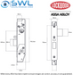 Lockwood 5782ENOHDSS Selector Primary Escape 30mm Mortise Lock No Hub Disc