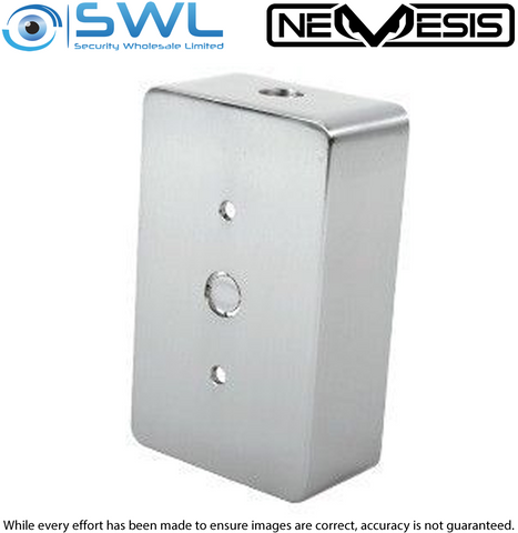Nemesis Back Box for Exit Door Push Buttons Die Cast Metal Back Box Gloss Finish