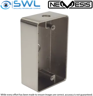 Nemesis Die Cast Metal Back Box: Gloss Finish For Door Exit Push Buttons