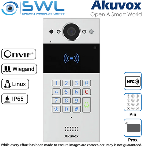 Akuvox R20K-2 2-Wire SIP Intercom with Keypad and RF Card Reader