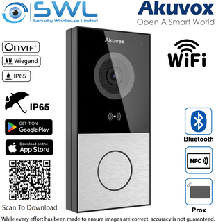 Akuvox E12W SIP Video Door Bell with Relay & Wifi Silver