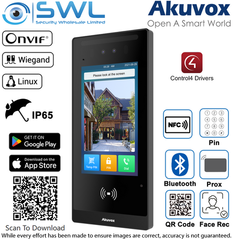 Akuvox E18C SIP 7" Monitor Door Phone, Facial Recognition,