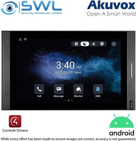 Akuvox S567W 10" SIP Indoor Monitor Android 12 OS Grey