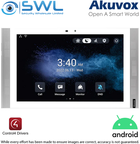 Akuvox S567W 10" SIP Indoor Monitor Android 12 OS White