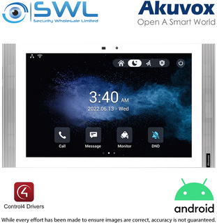 Akuvox S567W 10" SIP Indoor Monitor Android 12 OS White