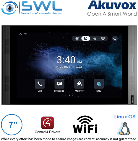 Akuvox S562W 7" SIP Indoor Monitor Linux Grey