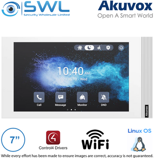 Akuvox S562W 7" SIP Indoor Monitor Linux White