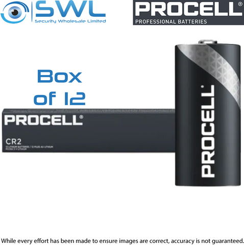 Procell High-Power Lithium: CR2 Industrial Batteries - Box of 12
