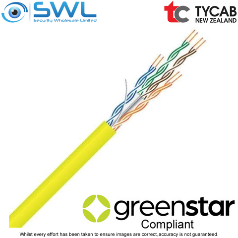 TYCAB Cat 6 UTP 305m Box: Yellow COLLECT ONLY