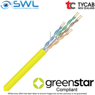 TYCAB Cat 6 UTP 305m Box: Yellow COLLECT ONLY
