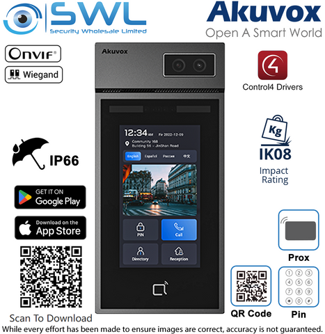 Akuvox S535 SIP Intercom, Keypad, RF Card Reader, Face Rec,