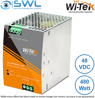 Wi-Tek WI-DP480W-48V: Din-Rail Power Adapter 48V 10A, 480W