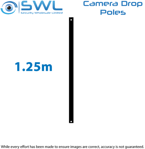 Dropper Pole 1.25m Camera Dropper Pole 28mm Diameter BLACK