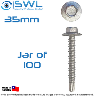 Screw 12G-14x35mm Hex W/F (FT) Steel Self Driller Class 4