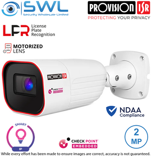Provision-ISR I6-220LPRN-MVF1 Smart Series:2MP LPR Bullet WDR IR60m IP67 2.8-12m