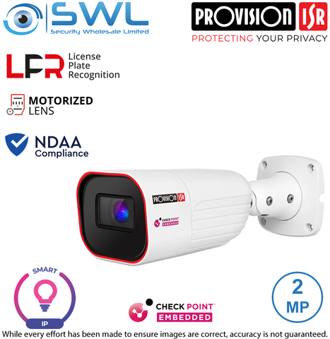 Provision-ISR I6-220LPRN-MVF2 Smart Series: 2MP LPR Bullet WDR IR60m IP67 8-32mm