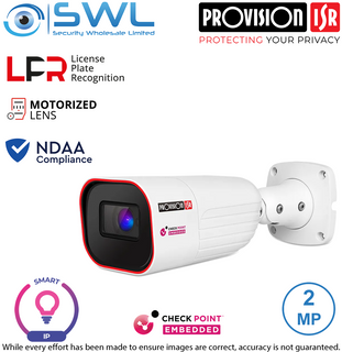 Provision-ISR I6-220LPRN-MVF2 Smart Series: 2MP LPR Bullet WDR IR60m IP67 8-32mm
