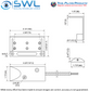 TANE MET-44 WG-36 Roller Door Reed: 50mm Gap. 915mm Armoured Lead