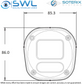 Soterix BC-5M-1 5Mp Bullet, WDR. IR 40m, IP67, IK10 PoE, 5-50mm Lens ONVIF