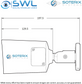 Soterix BC-5M-1 5Mp Bullet, WDR. IR 40m, IP67, IK10 PoE, 5-50mm Lens ONVIF