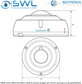 Soterix FC-12F-1 12Mp Fisheye, IR 25m, IP67, IK10 PoE, 1.5mm Lens 360&deg; ONVIF