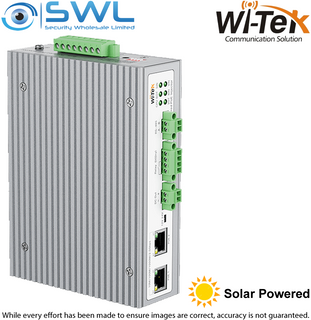 Wi-Tek WI-PS402-UPS-I: Solar Powered PoE Injector, 2x RJ45 2500Mbps, PoE Output