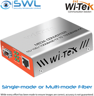 Wi-Tek WI-MC111G: Media Converter 1 x 1Gb SFP + 1 x RJ45 1Gb PoE