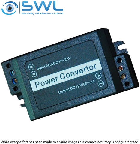 Power Converter Input AC/DC 16-28V-Output DC12V 500MA