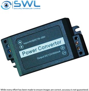 Power Converter Input AC/DC 16-28V-Output DC12V 500MA