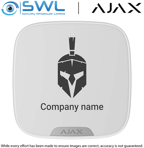 Brand Plate for Ajax Double Deck External Siren - White