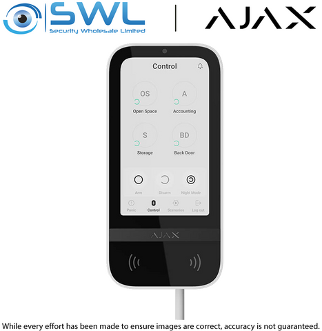 Ajax Superior KeyPad TouchScreen Fibra - White