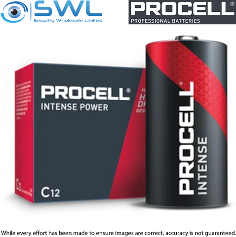 Procell Intense Alkaline: C Batteries - Box of 12