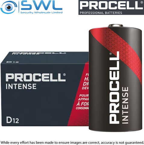 Procell Intense Alkaline: D Batteries - Box of 12