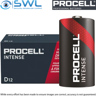 Procell Intense Alkaline: D Batteries - Box of 12