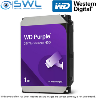 WD Purple Hard Drive 3.5" 1Tb Installed - 3 Year Warranty