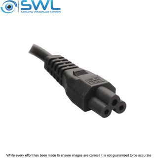 Power Cable 1m 3pin to Clover Shaped Female Connector 7.5A. SAA Approved