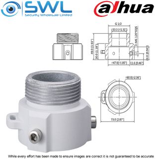 Dahua PFA111: Adaptor to Suit SD4, SD5 & SD6 PTZ For Ceiling, Wall or Parapet mt