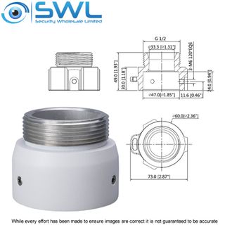 D PFA110: Adaptor For Ceiling & Wall Mount Pendant Bracket