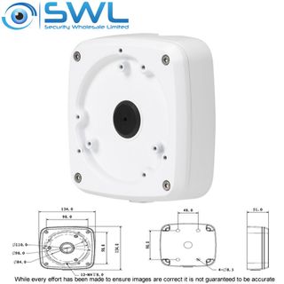 Dahua PFA123: IP66 Rated Back Box For 3 Hole Domes