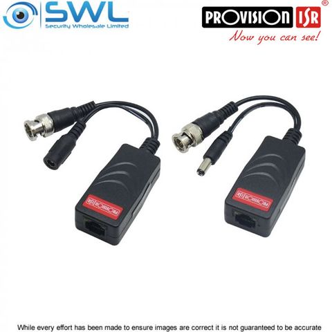 Provision-ISR PTR-102VP-HD-8  Up to 8MP 1CH Passive Balun With RJ45 - Sold As A