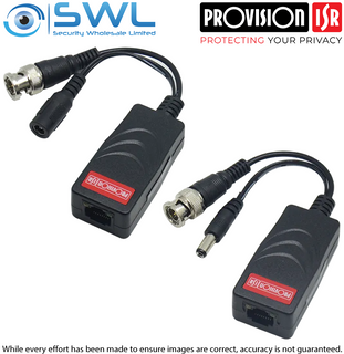 Provision-ISR PTR-102VP-HD-8: Up to 8MP 1CH Passive Balun With RJ45 - Sold As A