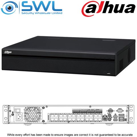 Dahua NVR 5424-24P-4KS2: 24ch, 24x PoE, 4x HDD. No Hard Drives Included.