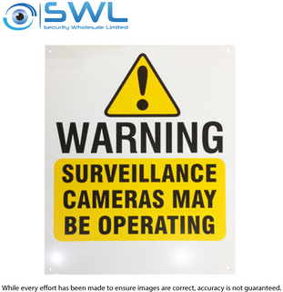Large CCTV Video Warning Sign 24cm x 30cm
