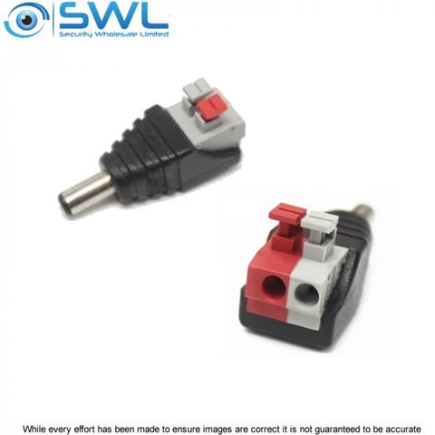 2.1mm DC Plug Push Pin Terminals 12VDC