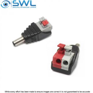 2.1mm DC Plug Push Pin Terminals 12VDC