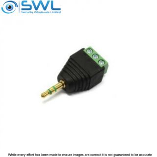 Male 3.5mm Stereo Connector to Terminal Block