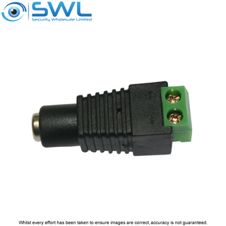 2.1mm 12VDC Female Socket with Screw Terminal Block