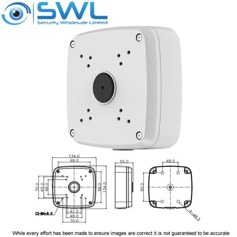 PFA121: IP66 Rated Back Box For 4 Hole Fixed Lens Eyeballs + Bullets