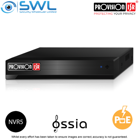 Provision-ISR NVR5-8200PX+(MM) 8CH NVR, 8x PoE, 1x HDD. No Hard Drive Included.